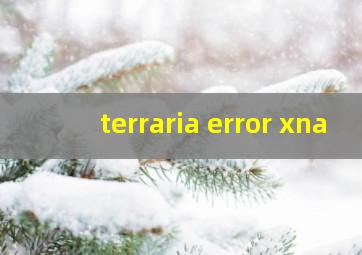 terraria error xna